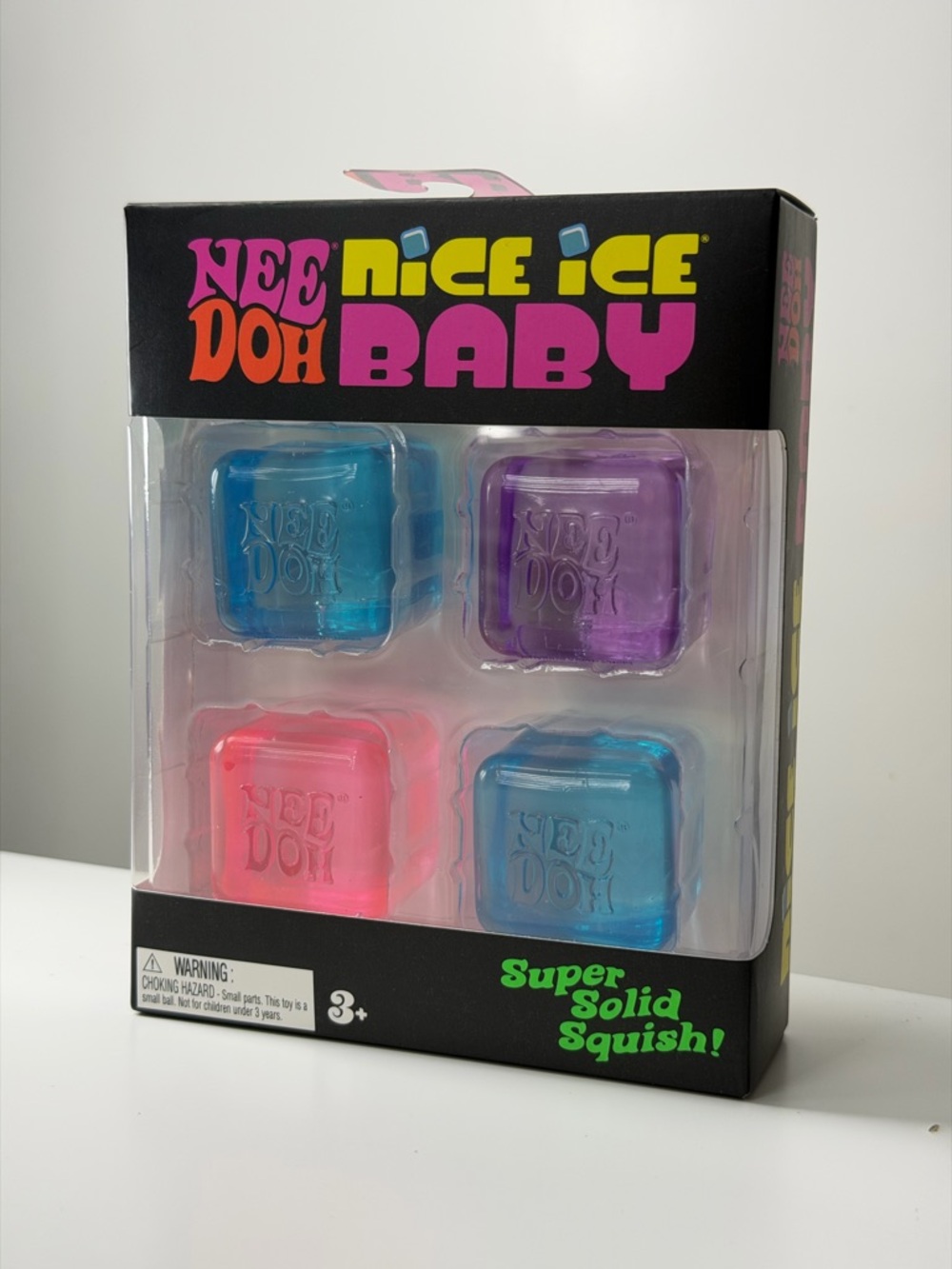 Needoh Baby Super Solid Squish Set - Pink, Blue, Purple